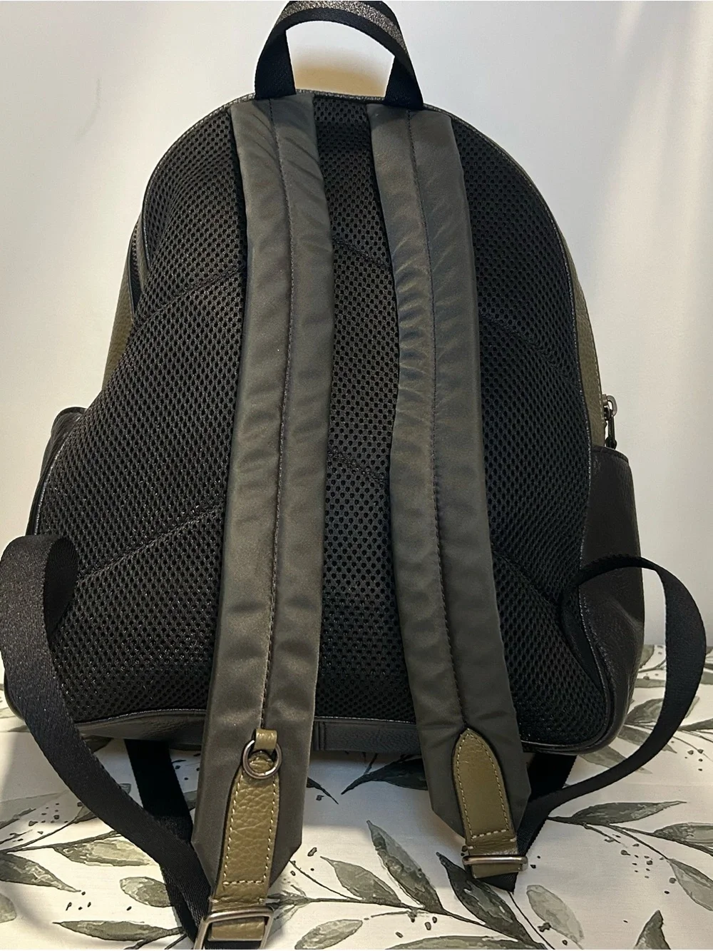 Coach leather backpack